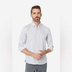Faherty Movement™ Shirt Winter Roads Plaid Gray NWT XXL Supima TENCEL $158